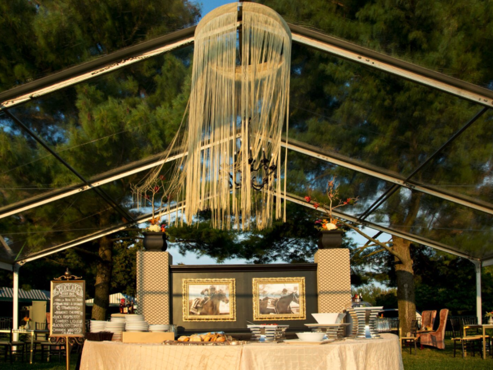 Tent on Keenlandsscape Club lawn